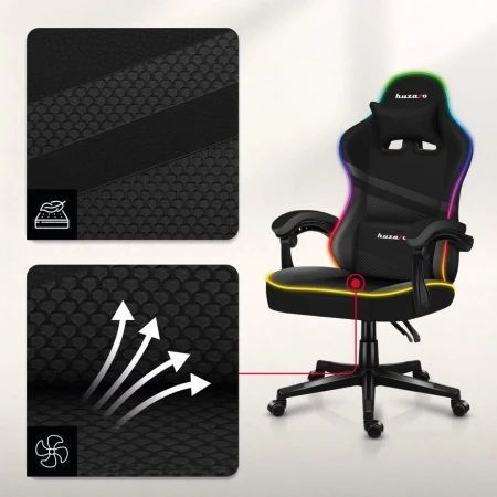 Huzaro - Force 4.4 RGB Crna Gaming stolica_2