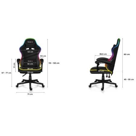 Huzaro - Force 4.4 RGB Crna Gaming stolica_6