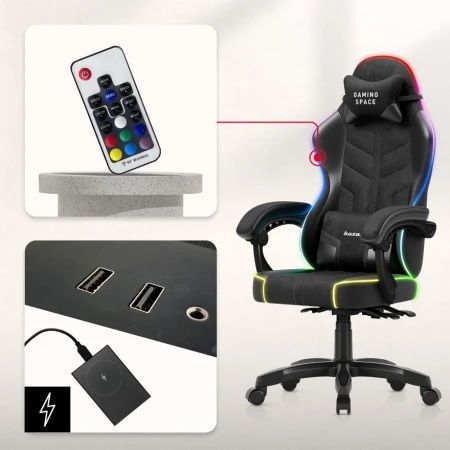 Huzaro - Force 2.7 RGB Crna Gaming stolica_5
