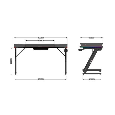 Huzaro - Hero 3.3 Crni RGB Gaming sto 140x60cm_6