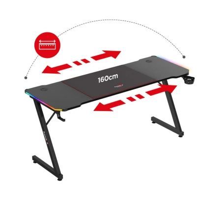 Huzaro - Hero 4.8 Crni RGB Gaming sto 160x60cm_5
