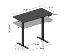 Huzaro - Hero 8.1 Crni Električni podesivi sto_small_4