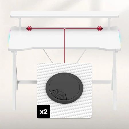 Huzaro - Hero 1.9 Beli RGB Gaming sto 120x60cm_5