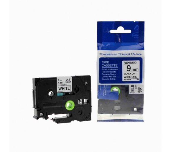 PUTY - Kompatibilna Brother TZe-FX221 Traka 9mm | Fleksibilna | Crno na Belo |_0