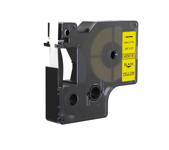 PUTY - Kompatibilna DYMO traka DM1 40918 9mm x 7m crno na zuto_0
