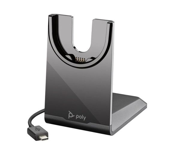HP Poly Voyager 4320 USB-C Headset +BT700 dongle +Charging Stand, Black_0