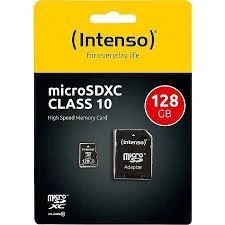 Micro SDXC Intenso 128GB Class10 3413491 + adapter_0