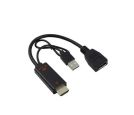 HDMI M. na Displayport M. F. Konvertor Kettz H2DP-023 0.23CM 4K 60Hz_small_0
