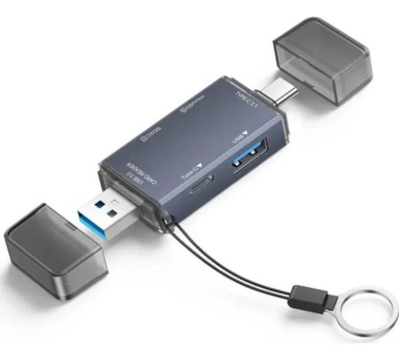 USB smart card reader Kettz KT-CR61 6u1 SD 3.0 TF 5Gbps_0