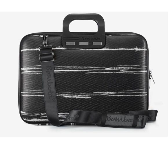 Torba BOMBATA  Medio Black&White 13"/Crna_0