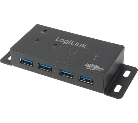 LogiLink UA0149 USB 3.0 4-Port Hub, 4xUSB 3.0, Mountable_0