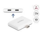 Delock USB Type-C to USB-C adapter, data 10 Gbps and video 4K 60 Hz + USB Type_small_0