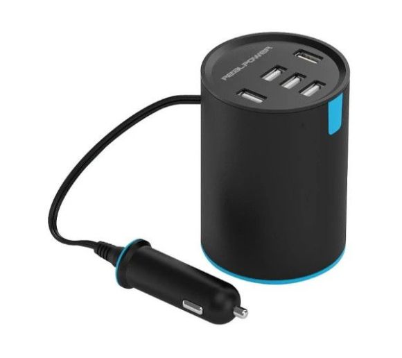 RealPower Car Charger Tube 2400mA 5x USB_0