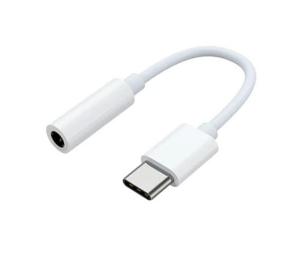 USB-C to 3.5mm Headphone Jack Adapter, White_0