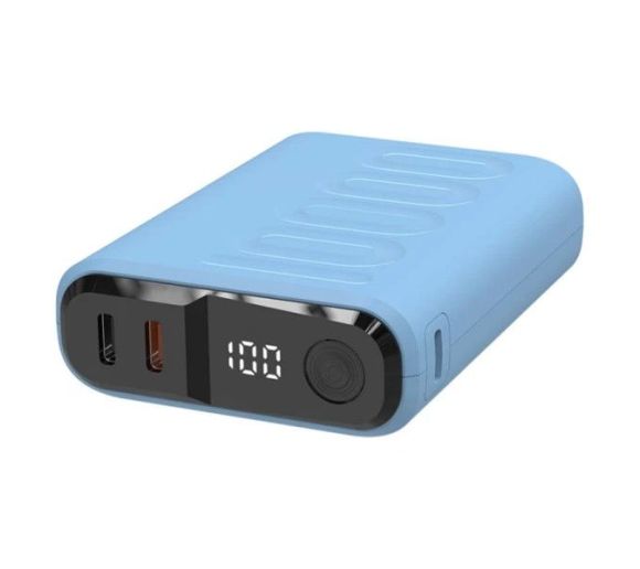 Powerbank realPower PB-10000C PD+ mit 3x Type-C,Purple_0