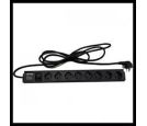 Razvodni PDU panel 19"/1U 220V, 8 mesta, prenaponska zastita, 1.8m (PDU-8SP-1U)_small_0