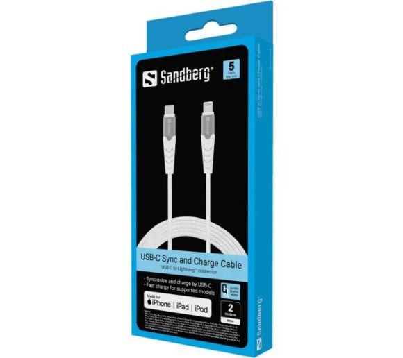 Kabl Sandberg 136-48 USB-C na Lightning 2m_1
