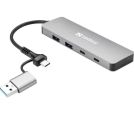 Sandberg 136-64 USB-C/A to 2xUSB-A+2xUSB-C Hub_small_0