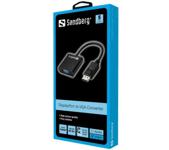 Adapter Sandberg DisplayPort - VGA 508-43_1