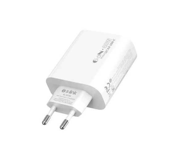 Strujni adapter S-link SL-EC68 45W PD30W/QC 18W USB-A/USB-C Brzo punjenje_1