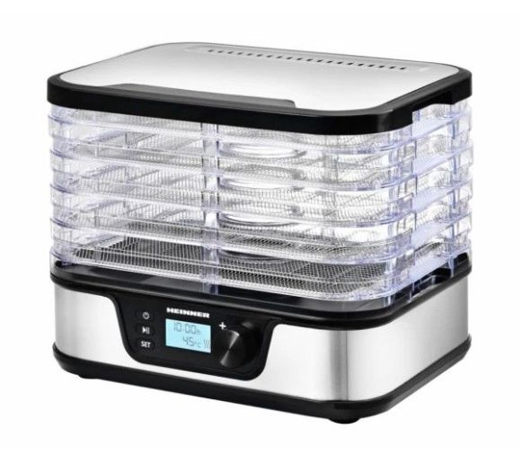 Dehidrator HEINNER ELITE DRY HFD-K380DSS/320-380W/5 mesta/75c/timer_1