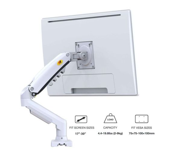 F80-XE stoni nosač za monitor beli 17-30 inča _5