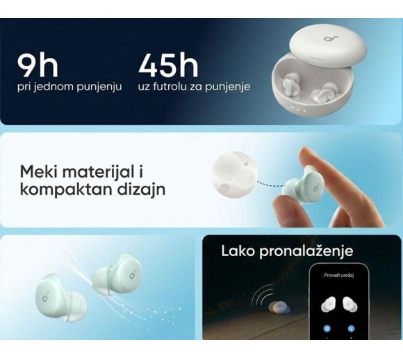 Soundcore Sleep A30 Noise Masking BT bežične bubice bele _0