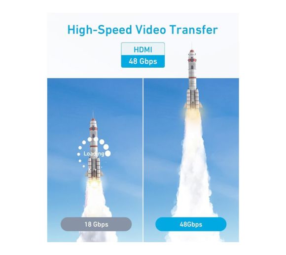 Video kabl HDMI (M) - HDMI (M) 8K 1.8m crni _0