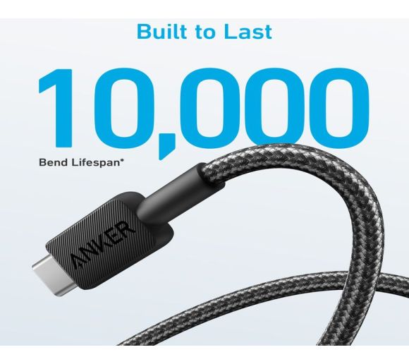322 USB tip-A na USB tip-C kabl M/M 0.9m, 18W, pleteni, crni _2