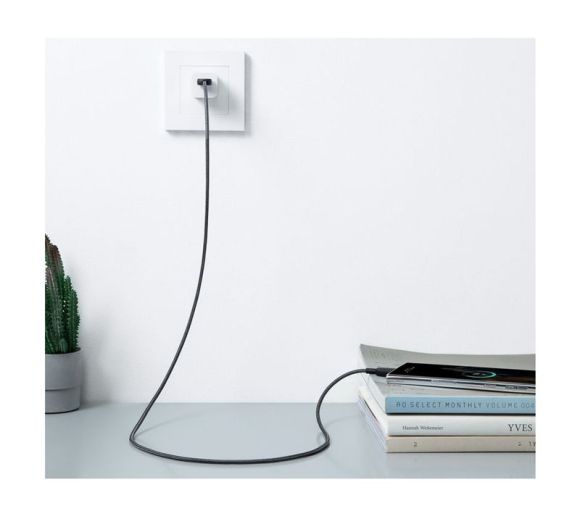 322 USB tip-A na USB tip-C kabl M/M 0.9m, 18W, pleteni, crni _4