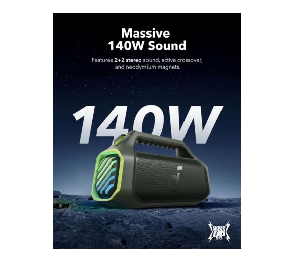 Soundcore Boom 2 Plus 140W 2.2 prenosivi bluetooth IPX7 zvučnik zeleni _0