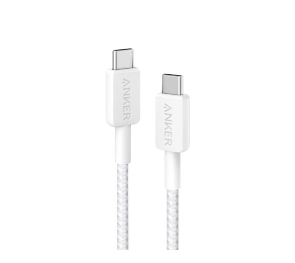322 USB tip-C na USB tip-C kabl M/M 1.8m, 60W, pleteni, beli _1