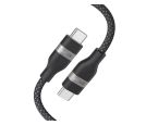 USB tip-C kabl M/M 1.8m, za Super brzo punjenje 240W/480Mbps, pleteni, crni _small_3