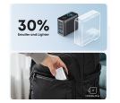 100W GaN zidni brzi punjač, 3-porta (2x USB-C i 1x USB-A) sa USB-C M/M pletenim kablom, tamno sivi _small_0