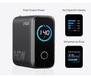 140W GaN zidni brzi punjač, 4-porta (3x USB-C, 1x USB-A) sa USB-C M/M pletenim kablom, tamno sivi _small_2