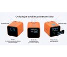 Nano 45W putni zidni punjač sa ekranom, USB-C port, narandžasti _small_6