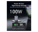 Prime 100W GaN zidni brzi punjač, 3-porta (2x USB-C i 1x USB-A) srebrni _small_3