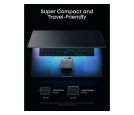Prime 160W GaN zidni brzi punjač, 3-porta (3x USB-C) srebrni _small_2