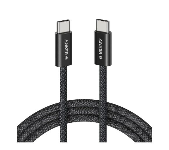 Zolo USB tip-C kabl M/M 1.8m, za Apple, super brzo punjenje 240W/480Mbps, pleteni, crni _5