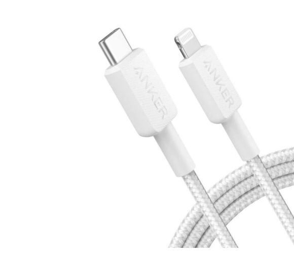 322 USB tip-C na Lightning kabl M/M 0.9m, 60W, pleteni, beli _1