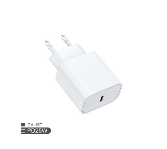 Zidni punjac FULMOVA GAN PD/25W/bela sa USB-C kablom_1