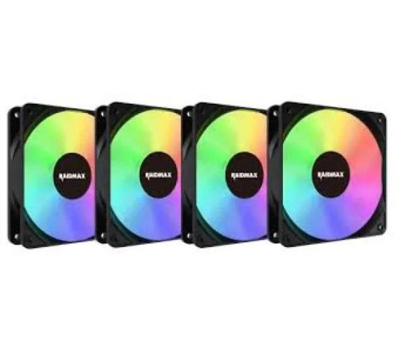 Raidmax - Ventilator 4x 120mm kit Raidmax Black X-Air ARGB , NV-X120FBDC4_0