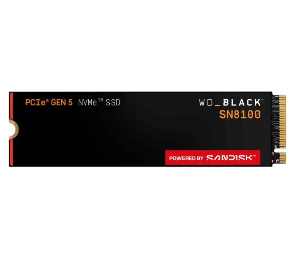 Western Digital - 1TB M.2 NVMe SSD Gen5 WDS100T1X0M SN8100 Black _0