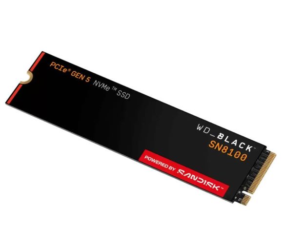 Western Digital - 1TB M.2 NVMe SSD Gen5 WDS100T1X0M SN8100 Black _1