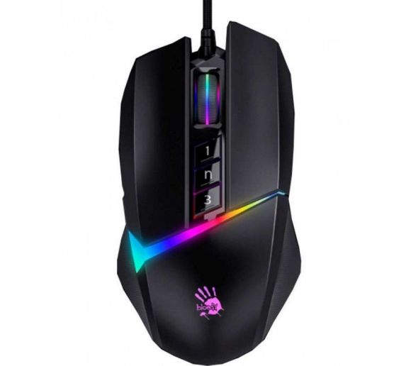 A4 TECH - A4-W60 Max A4Tech Bloody RGB Gejmerski opticki mis, 2000Hz/100-10.000 Dpi, Black USB 135mm_1