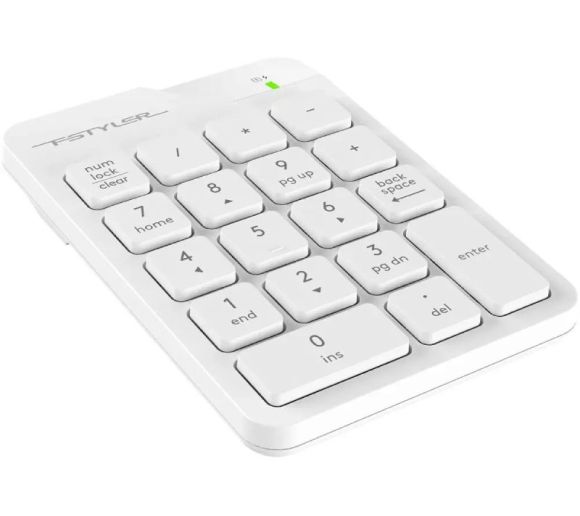 A4 TECH - FGK21C FSTYLER 2.4G Wireless Numeric Keypad USB Type-C bela tastatura _0