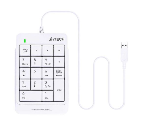 A4 TECH - FK13P FSTYLER Numerička USB bela tastatura _3