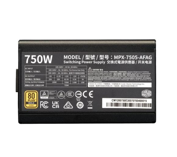 Cooler Master - Elite Gold 750W napajanje (MPX-7505-AFAG-BEU) 5Y _1