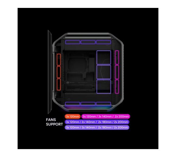 Cooler Master - COSMOS Alpha Silver Gaming kućište (C700-KGNN-S00) sivo _5