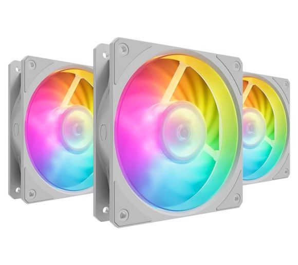 Cooler Master - Mobius 120P ARGB White 3-pack kit ventilator (MFZ-M2DW-243P2-R1) _2